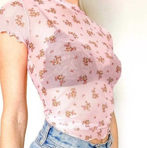 NEW Floral Mesh Tops